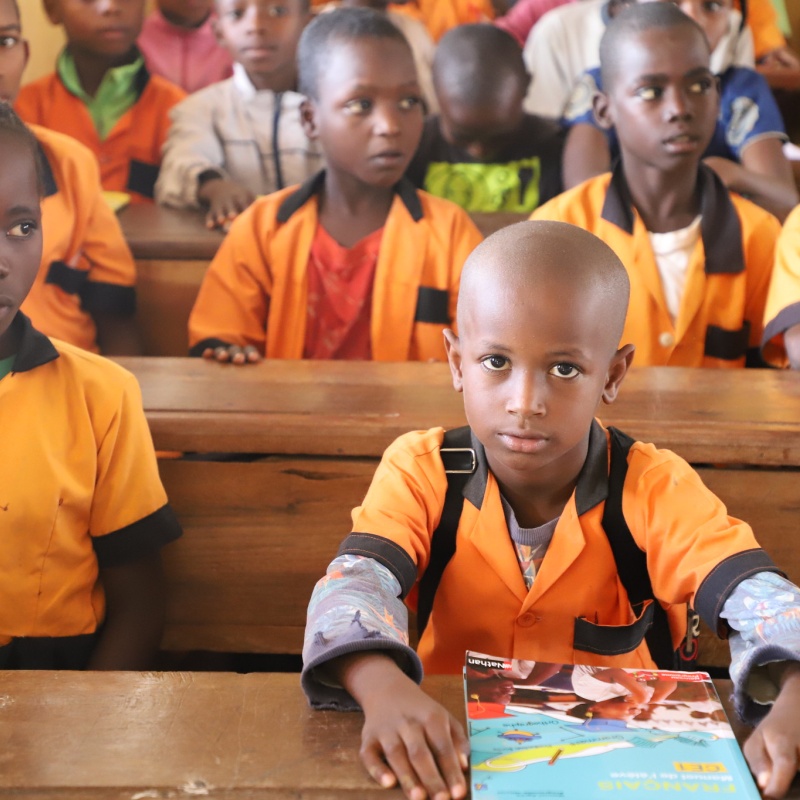 Students in their classroom at public primary school Mandjou-1A, East region, Cameroon. Credit: O. Hebga/ World Bank
