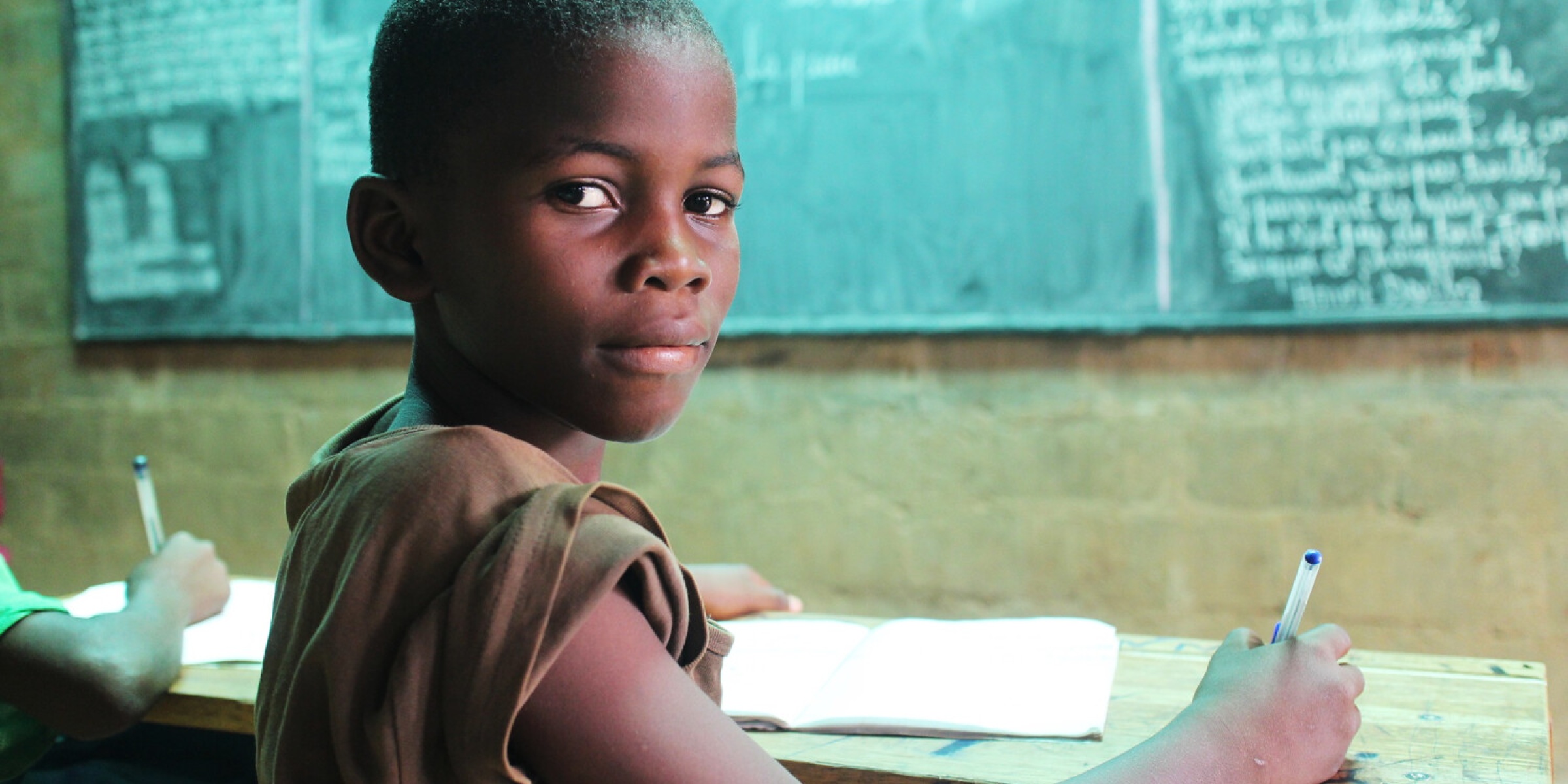 A student in his classroom. Central African Republic. Credit: UNICEF/KIM